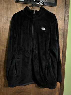 The North Face Black Osito Plush Full-Zip Fleece Jacket - Plus Size